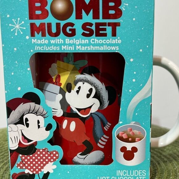 Disney Mickey Mouse Mug with Hot Chocolate Bomb NWT - Picture 2 of 6